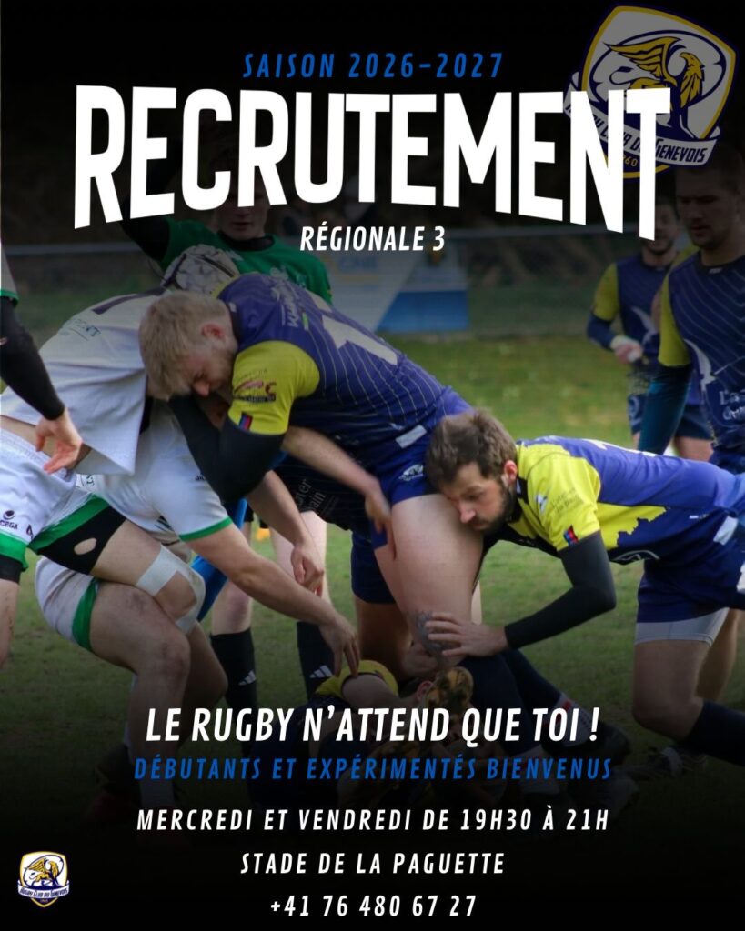 Recrutement Seniors H - Saison 2026/2027 93e3feb0 eae8 4bf0 8a97 567f9f8234e3
